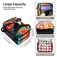 thumbnail image 3 of Toucan Insulated Double Layered Lunch Bag with Two Compartments, Large Capacity, Hand Carry, 7.1x11.4x16.1 Inches, Refrigerated Lunch Bags, 3 of 6