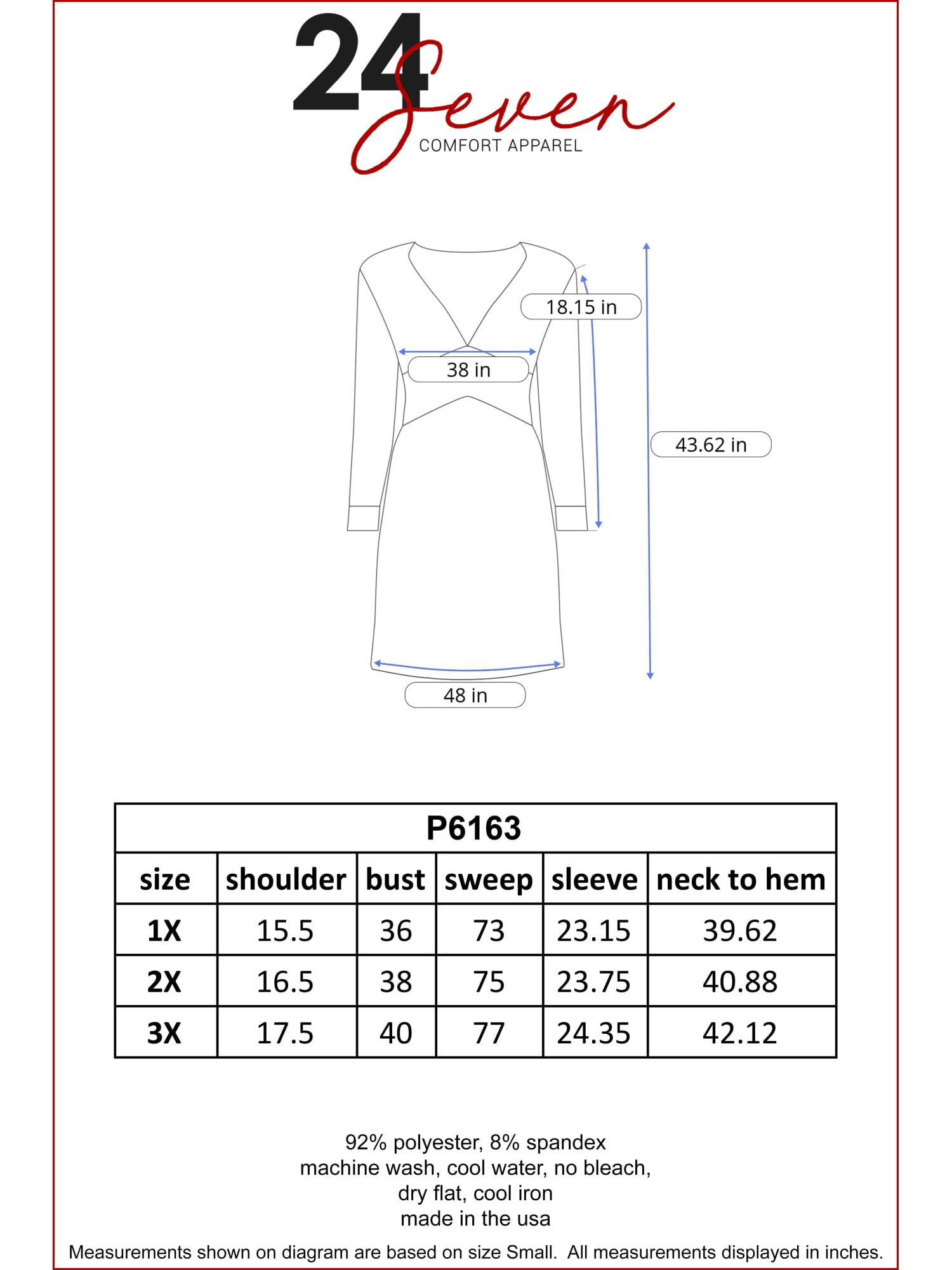 24seven Comfort Appare Elbow Sleeve Knee Length Dress