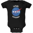 thumbnail image 1 of Future NASA Space Astronaut Black Soft Baby One Piece, 1 of 1