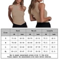thumbnail image 2 of Body de punto acanalado sexy de doble capa con tirantes huecos para mujeres FLhrweasw Para estrenar, 2 of 7