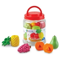 Learning Resources Snap-N-Learn Fruit Shapers, Play Food, Fine Motor Toy, Preschool Toy, Boys, Girls, Ages 2,3,4 