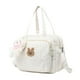 thumbnail image 2 of Bolsa de pañales, bolsa de mano, reutilizable, práctica, con múltiples bolsillos, bolso de mano, bolsa de maquillaje para mamá Blanco, 2 of 9