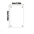 thumbnail image 3 of 2x3 Picture Frame Acrylic Double-Sided Magnetic for Refrigerator, Transparent Scratch-Resistant Picture Frame with Strong Magnet for Metal Surfaces, Easy Mount Display for Home Office Decor, 3 of 8