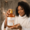thumbnail image 4 of OKAY Pure Naturals Turmeric Skin Brightening Body Wash 20 oz – Deep Cleansing & Moisturizing Wash for Smooth, Radiant Skin, 4 of 8