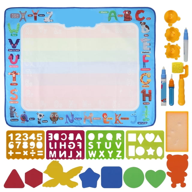 Alfombrilla para colorear con agua, alfombrilla para colorear con agua para niños, juguete educativo, alfombrilla para colorear para niños, materiales ecológicos