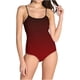 thumbnail image 1 of Traje de Baño de Torso Largo Impreso Set de Suspensión sin Espalda, Sujetador Acolchado Extraíble Y Cintura Alta para la Playa, la Piscina Y la Fuente Termal, 1 of 7