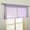 Purple-1, variant on Lanco Bliss Semi-Sheer Window Curtain Valance with Rod Pocket Top, Blue, 54 x 18"