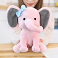 thumbnail image 2 of Hweilai Pink Elephant Plush Toy, 2 of 5