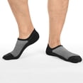 thumbnail image 3 of MotteeZconia Calcetines para hombre No Show de corte bajo sin forro, cómodos, informales, antideslizantes, básicos, negro, talla 8-11, 3 of 5
