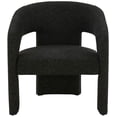 thumbnail image 4 of SAFAVIEH Couture Roseanna Modern Velvet Solid Accent Chair, Black, 4 of 9