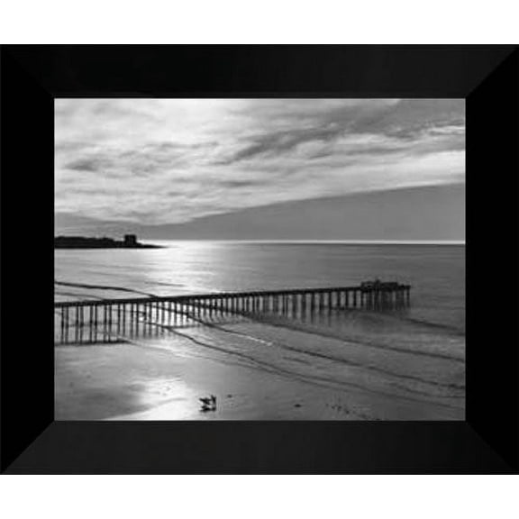 Ansel Adams FRAMED Art Print 15x18 "Scripps Pier"
