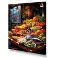 thumbnail image 2 of Designart "Seafood Market Food Fresh wall art" Food & Beverage Canvas Print, 2 of 5