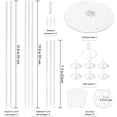 thumbnail image 2 of 6 Sets Balloon Sticks with Base,Balloon Stand Kits,Balloon Stands with Base for Table Center Floor Birthday Wedding Party Decorations, 2 of 3