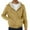 Earthy Yellow #010, variant on Sherpa Lined Hoodies for Men Heavyweight Full Zip up Sweatshirt Thick Fleece Jackets Winter Warm Soft Coats Sweater Navy L