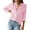 Red, variant on Women's Long Sleeve Striped Shirt, Button Down Collared Blouse with Loose Casual Fit, Comfortable and Versatile Tops for Everyday Fashion Outfits Brown L