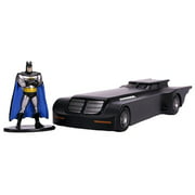 Jada 31705 Batmobile with Diecast Batman Figurine Batman - The Animated Series 1992-1995 TV Series DC Comics Hollywood Rides Series 1-32 Diecast Model Car