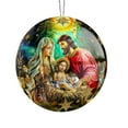 thumbnail image 5 of Dmlowu Christmas Tree Decorations Nativity Scene Ornaments, Xmas Religious Christmas 3D Hanging ​Ornaments, Christian Christmas Nativity Ornaments for Holiday Party Christmas Decorations, 4 inch, 5 of 5