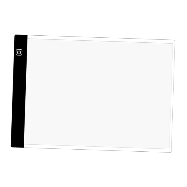 Tamaño A5 Caja de luz LED Trazador Dibujo Tablero de copia Pad 5D Pintura de Atenuación continua Zulema bloc de dibujo ligero para niños