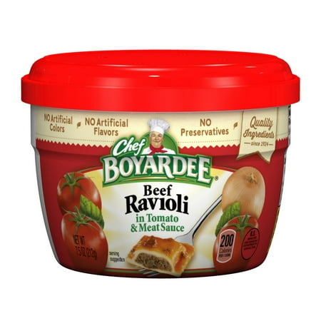 (Price/Case)Chef Boyardee 6414404709 Chef Boyardee Microwaveable Beef Ravioli 7.5