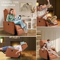 thumbnail image 6 of Electric Power Recliner Chair, Small Recliners on Clearance, Living Room Single Sofa Seat Chair,Home Theater Seating with USB Port, Thick Back Cushion,Ergonomic Lounge Chair for Small Spaces, 6 of 8