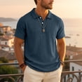 thumbnail image 2 of Top Abrigo de los Hombres de Color Sólido de Manga Larga Botón-Up Cuello Chaqueta Casual, Ligero de Nylon con Capucha Superior para Verano Y Primavera, 2 of 8