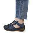 thumbnail image 4 of AXXD Wedge Sandals for Women Sandals With Arch Support Summer Casual Comfortable Hollowed Out Sandals, 4 of 4