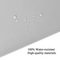 thumbnail image 3 of Gray Pet Food Mat, Waterproof Silicone Feeder Tray with Lip, Non-Slip Floor Protector 16x12", 3 of 7