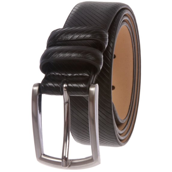 Men's 1 1/8" (30 mm) Classic Feather Edged Leather Dress Belt