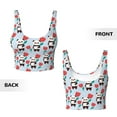 thumbnail image 6 of Uemuo Panda And Rose Pattern Women's Sports Bra - High Impact Support, Breathable, and Comfortable Athletic Bra for Running, Yoga, and Workouts, 6 of 9