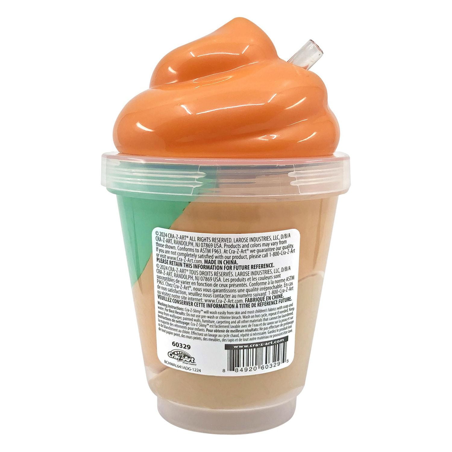 Cra-Z-Slimy Smoothie: Apple Chai Latte Slime, Ages 6+.  Great gift for any occasion.
