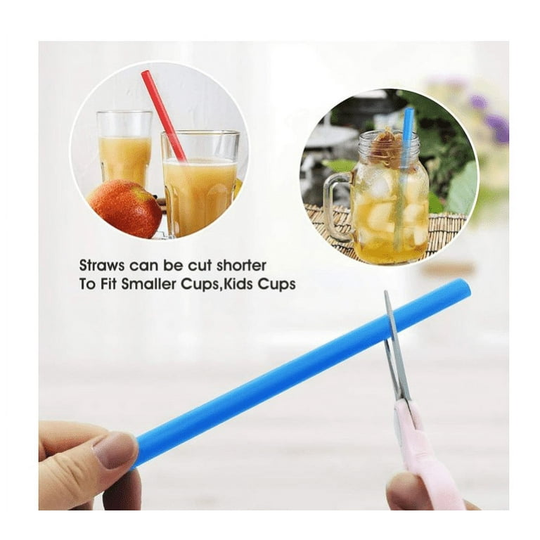 Vinaco Stainless Steel Smoothie Straws, 0.4'' Extra Wide Reusable Metal  Drinking Straws for Milkshake, Smoothie, Beverage, Set of 4 with 1 Cleaning  Brush - Yahoo Shopping