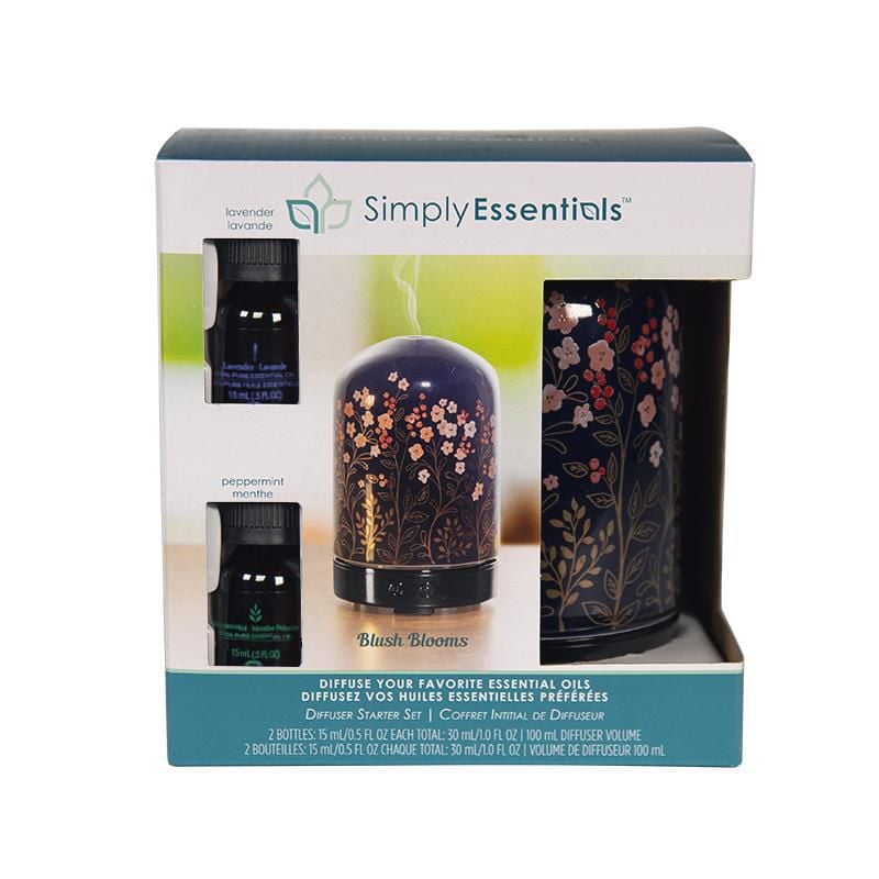 Kit de démarrage Diffuseur d'huiles essentielles de ScentSationals -Blush Blooms