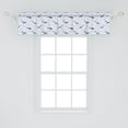 thumbnail image 2 of Ambesonne Nautical Window Valance, Whales and Fishes, 54" X 12", Pastel Purple and Multicolor, 2 of 3