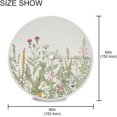 thumbnail image 3 of Coolnut 60" Wildflowers Round Tablecloth, Waterproof Spillproof Polyester Fabric Table Cover with Zipper Umbrella Hole for Outdoor Patio Garden Dining Party, 3 of 7