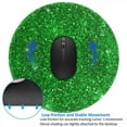 thumbnail image 4 of Disketp Green Glitter Small Mouse Pad 7.9x7.9 Inches,Washable Round Mousepad For Office Laptop Computer,Non-Slip Rubber Base Mouse Pads For Wireless Mouse, 4 of 9