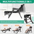 thumbnail image 4 of Slsy Folding Chair for Bedroom and Living Room, 3 in 1 Folding Lounge Chair with Removable Cushion for Indoor Outdoor, Folding Cots Sleeping Cots for Adults, 4 of 16