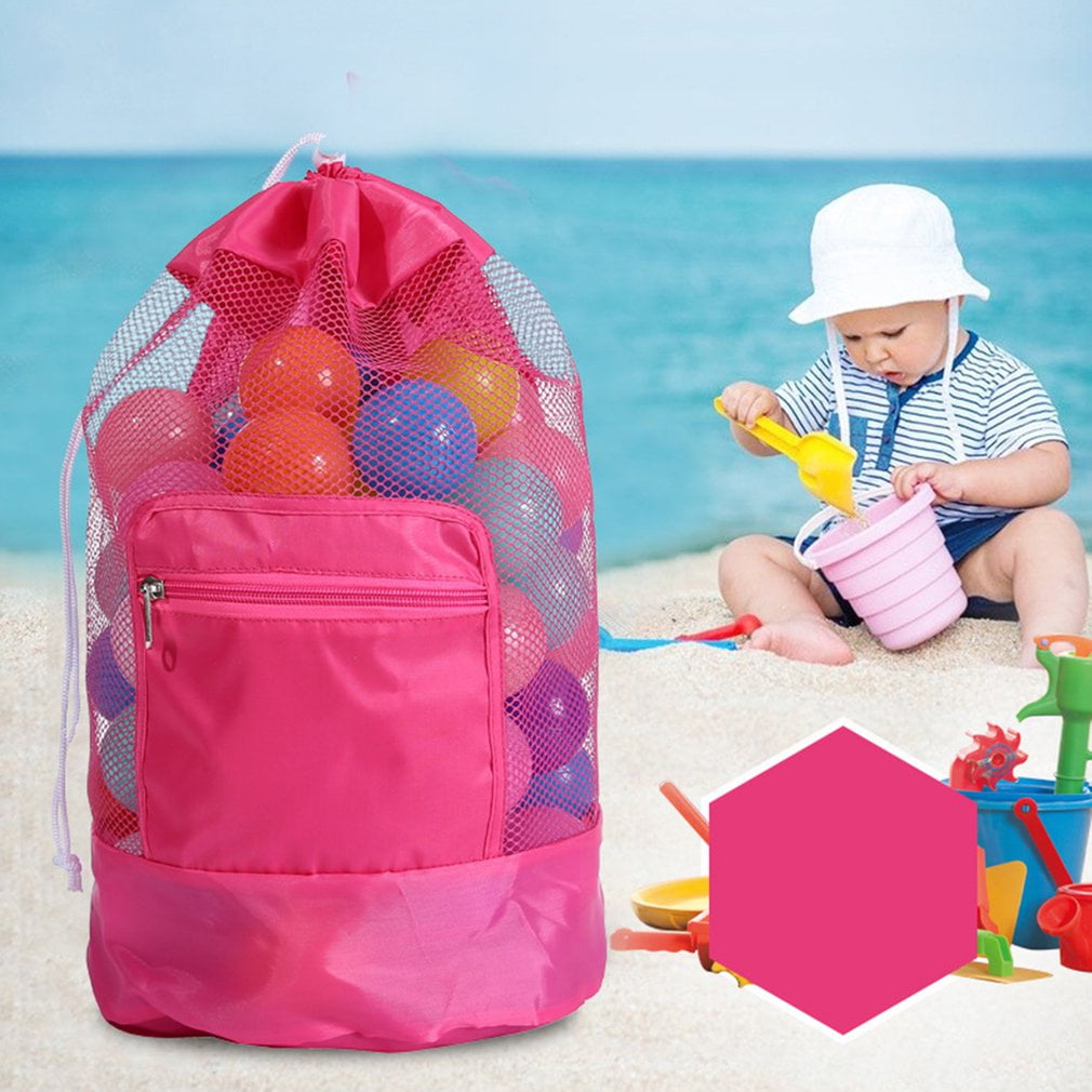 Beach Mesh Bag Backpack Beach Toys Clothes Bags Toy Storage Organizers Bag Walmart Canada
