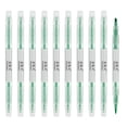 thumbnail image 1 of Unique Bargains Highlighter Pen Double Ended Broad and Fine Tips Highlighter Green 10 Pack, 1 of 6