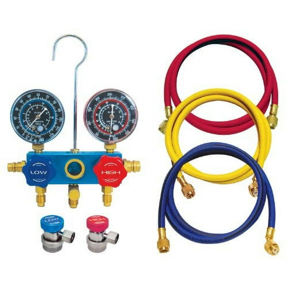 Interdynamics 429 Professional Manifold Gauge and Hose Set with Case