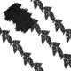 thumbnail image 1 of Cinta de encaje con bordado de hojas de 5 yardas y 4 pulgadas de ancho, inelástica, con borde de hojas, de poliéster, para manualidades, tela bordada para manualidades., 1 of 5