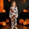 thumbnail image 2 of JAJAHO Girls Pajamas Sets Halloween Sleepwear Sizes 3-14 Button Down Long Sleeve Shirts Pants 2 Piece Set, 2 of 4