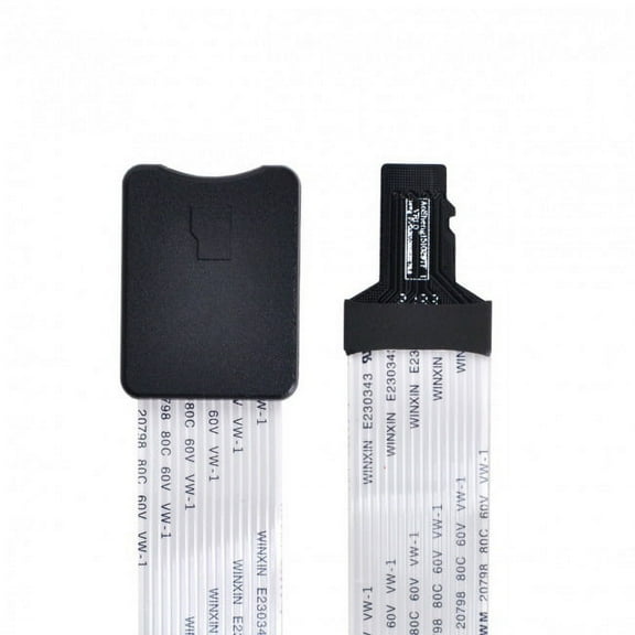 JSER Micro-SD TF Memory Card Kit Male to TF Female Extension Soft Flat FPC Cable Extender 25cm