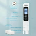 thumbnail image 4 of DAMAI 2025 New 4 in 1 Digital Water Quality Tester,0-9990PPM TDS Meter Digital Water Tester,Professional Testing for Drinking Water, Hydroponics, Aquariums, RO Systems Swimming Pools, 4 of 9