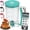 Turquoise, variant on Black Measuring Label Pancake Batter Dispenser for Multi Baking Use