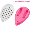 thumbnail image 4 of Mini cabeza de masajeador de cuero cabelludo eléctrico de mano, peine vibrador antiestático, cepillo, champú, masaje rosa Adepaton FLD-1855, 4 of 8