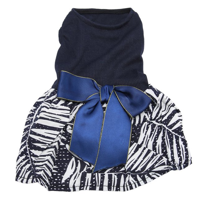 Dog Apparel, Unique Pattern Delicate Stitching Soft Comfortable Beautiful Dog Dress Bowknot Design For Travel XS,S,M,L