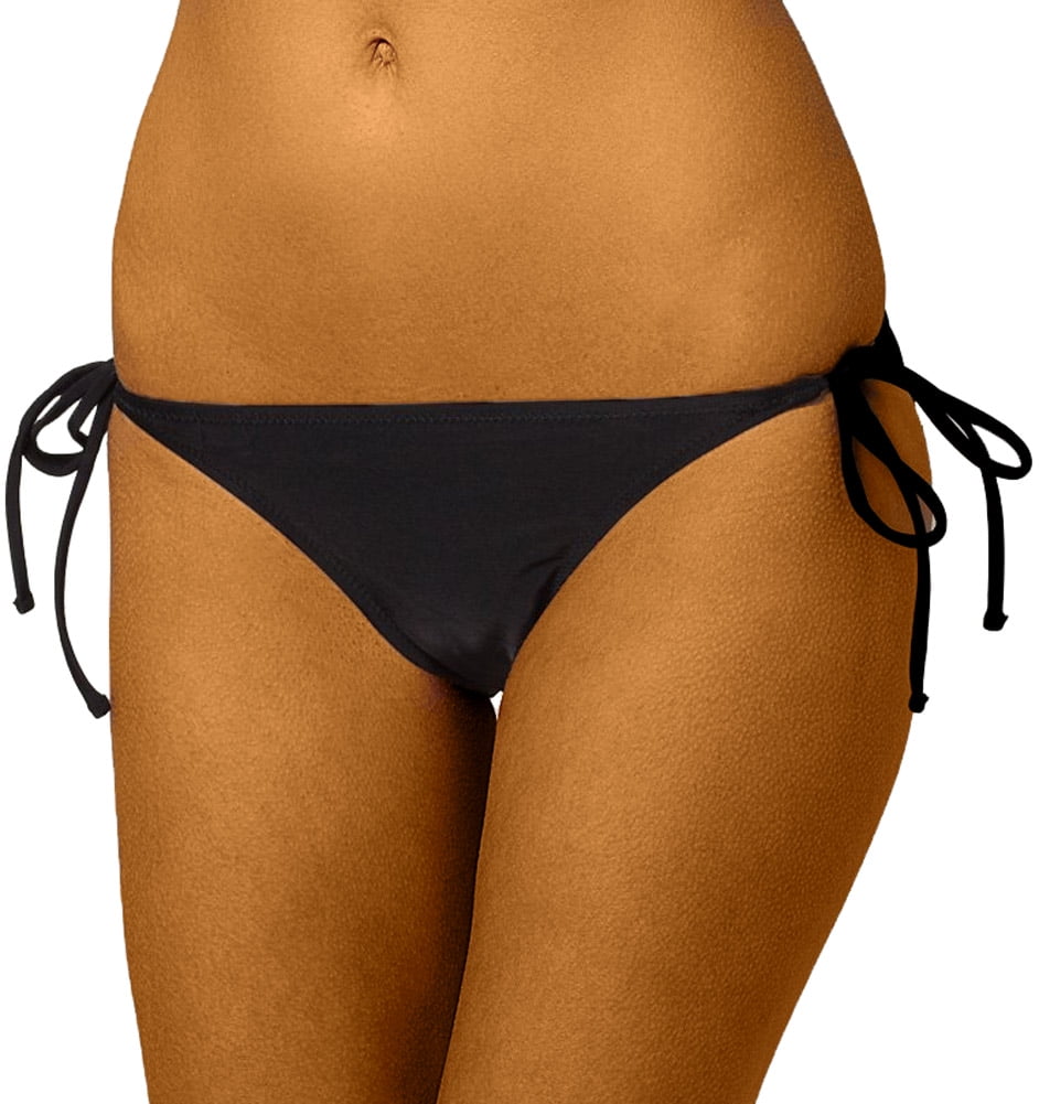 walmart black bikini bottoms