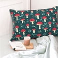 thumbnail image 4 of Salouo Amanita Mushroom Pattern Pillow Cases,1PC Pillow Covers with Envelope Closure Decorative Pillow Case for Bed Couch,Pillows Not Included-14"x20", 4 of 6