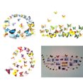thumbnail image 2 of 12 pegatinas de pared de mariposa de PVC, mariposas para fiesta de boda, Decr amarillo, 2 of 8