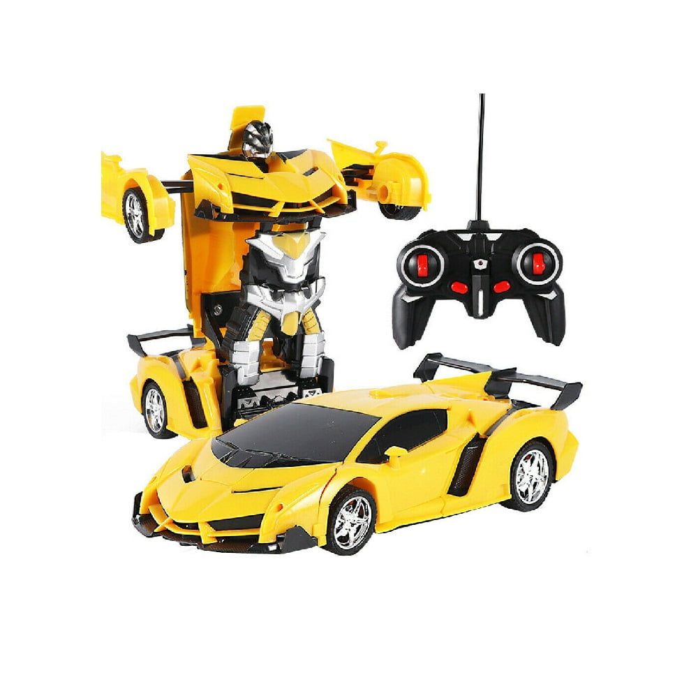Toys for Kids Transformer RC Robot Car Remote Control  Car LED Light Xmas Gifts 
